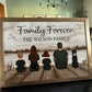 Family - Family Retro Beach Landscape - Personalized Poster