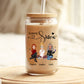 Besties - Always Sisters - Personalized Clear Glass Can