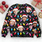 Family - Custom Face Christmas Family Silly Xmas Leds - Personalized Sweater