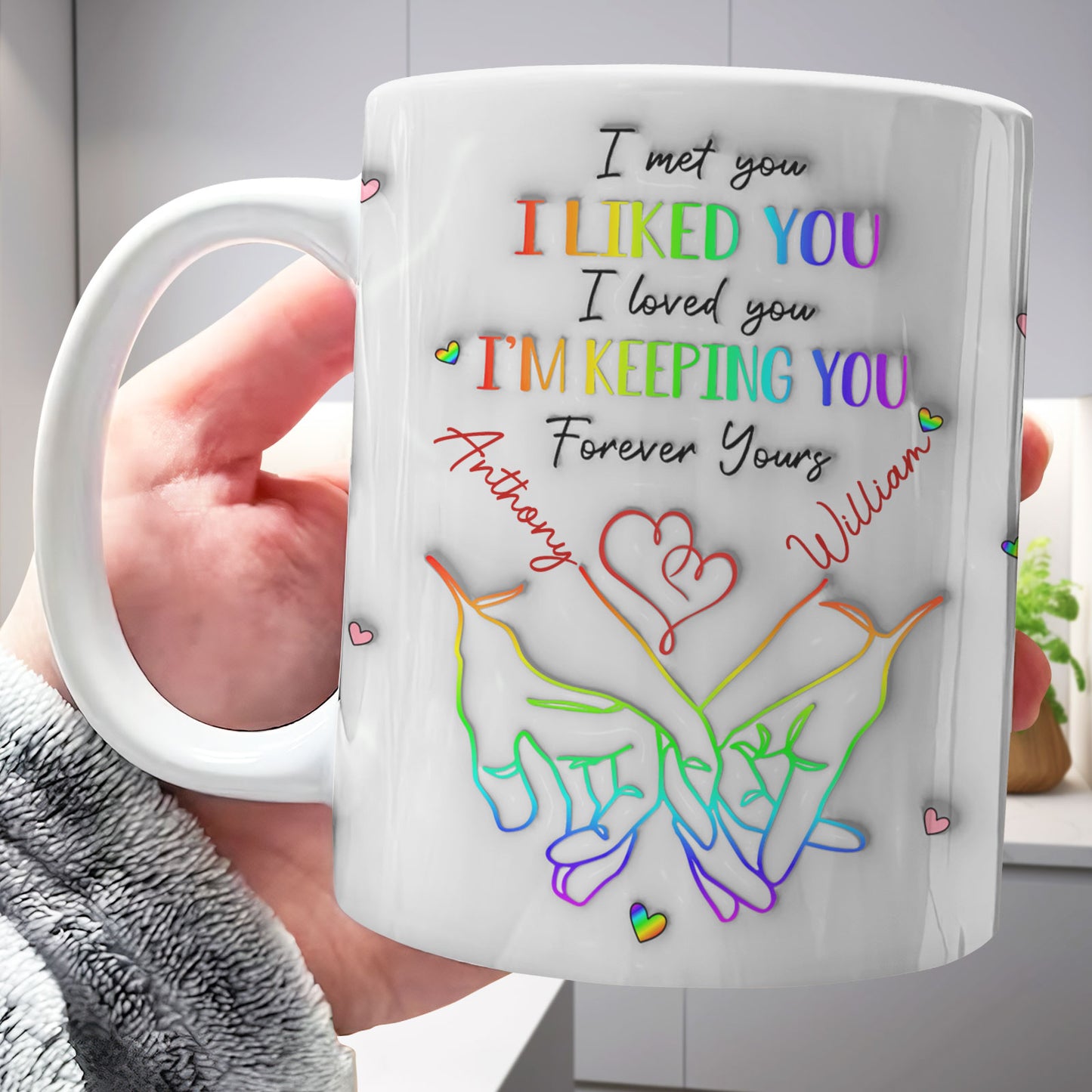 Couple - Love Knows No Gender - Personalized Mug