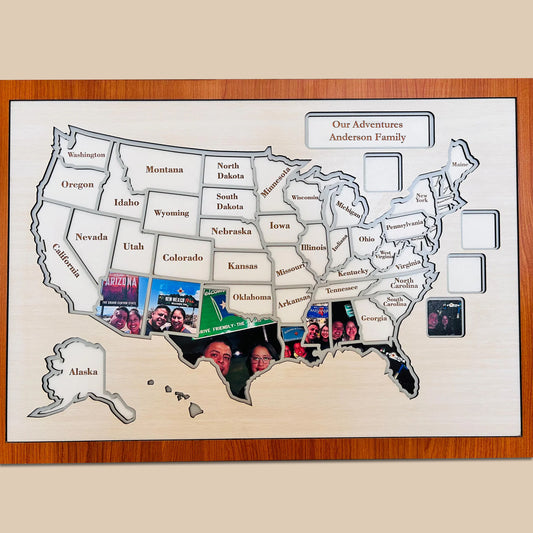 Travel Lovers - Country Traveler Map - Personalized MDF Puzzle